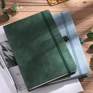 Sidor A5 PU LEATHER COVER Traveller Journal anteckningsbok Fodrad Paper Diary Gift