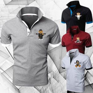 Męskie polo Business Polo T Shirts for Men Golf Trening Sports Matter Luksusowe klasyczne oddychane topy z krótkim rękawem Man Outdoor Work Wear 230629