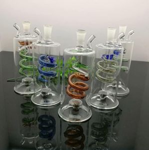 Glass Smoking Pipes Manufacture Hand-blown hookah Bongs Colorful Dragon Glass Water Smoke Bottle