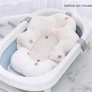Badkarplatser Baby Shower Bath Tub Pad Non-Slip BathTub Seat Support Mat Born Säkerhet Säkerhet Bad Support Kudde Fällbar mjuk kuddmatta i230628