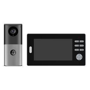 Latest Anjielo Smart 2.4GHz wireless video door phone intercom system with 7 inch monitor IPS screen included battery