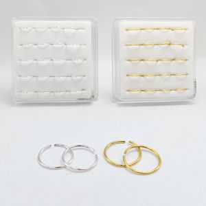 Nosringar Studs 925 Sterling Silver Ring Hoop Huggieclassic Nostril Septum Lip Ear Brosilage Daith Helix Piercing Jewelry 22g 20pcslot 230628