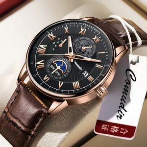 Швейцарские деловые часы с ремешком, мужские кварцевые наручные часы, оригинальные водонепроницаемые брендовые часы, мужские часы Tiktok