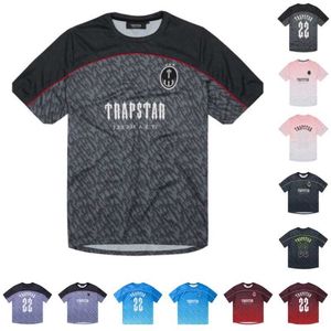 Мужская летняя футболка Trapstar Football Jersey Дизайнерские повседневные топы No.22 Печатная рубашка с короткими рукавами Street Fashion Ftop