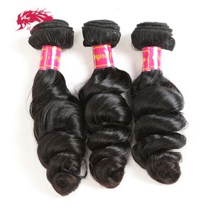 Lace S Ali Queen Virgin Human Hair Bundles Lose Wave Brazilian One Donor Weave Double Drawn Natural Kolor Bleachable 230629