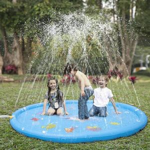 Sand Spielen Wasser Spaß Sommer Rasen Kinder Wasser Spiel Spiel Matte Kinder Outdoor Splash Matte Für Kinder Pool Spiele Spielzeug streuen Splash Wasser Spielzeug Bad Pad 230629