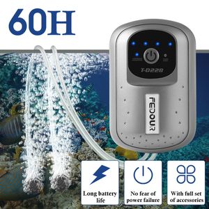 エアポンプアクセサリーFedour Aquarium USB Charge Oxygen Pump Portable Ultra Silent Compressor Oxygenator for Outdoor Fishing Aquatic Transport 230628