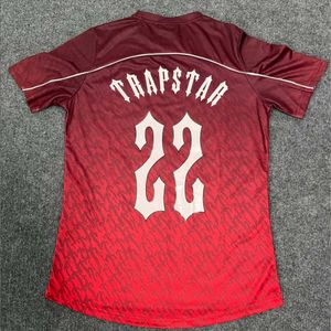 Projektant Mens T Shirt Trapstar Football Football Jersey Summer Hip Hop Streetwear High Verse Sportswear krótkie rękaw 7Te4