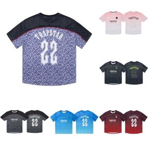 Trapstar t Shirt Mens Designer Football Jersey Summer Casual Hip Hop Streetwear Breathable Tees Street Fashion Tops 35eg