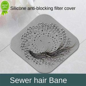 Filtro per lavandino del bagno Tappo di scarico Coperchio per scarico a pavimento in silicone Tappo per vasca Filtro per filtro Filtro per lavandino doccia Accessori per il bagno