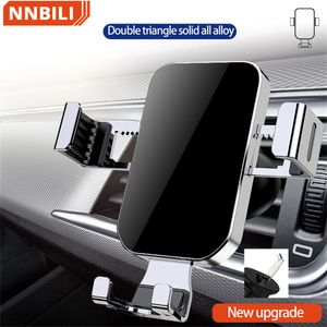 NNBILI Araç Telefonu Tutucu Araba Hava Firar için / CD Yuvası Dağı Telefon Tutucu iPhone Samsung için Stand Metal Yerçekimi Cep telefon tutucu