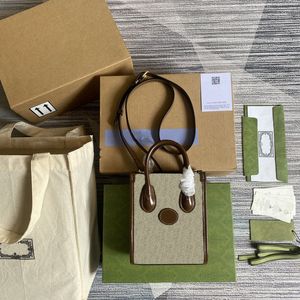 Designer-Tasche, modische Umhängetaschen, Mini-Tragetasche für Damen, Umhängetasche aus Segeltuch und Leder