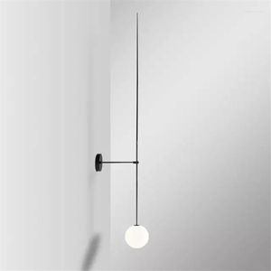Wall Lamps Nordic Postmodern Light Line Simplicity Bedroom Bedside Lamp Aisle LED Luminaires Living Room Lights Fixtures