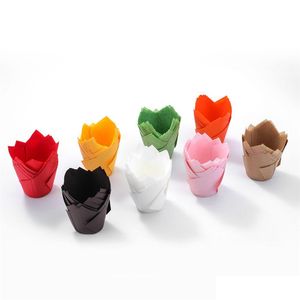 Cupcake Tip Baking Cups Parchment Paper Muffin Liner Wrappers For Weddings Födelsedagar Baby Duschar Party XBJK2203 Drop Delivery Home DHPHK