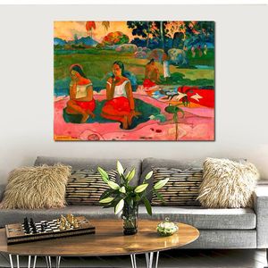 Impressionist Landscape Canvas Art Miraculous Source Paul Gauguin Paintings Handmade High Quality Home Decor