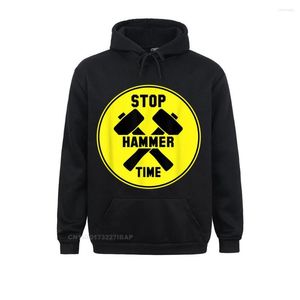 Felpe con cappuccio da uomo STOP HAMMER TIME Felpa con cappuccio da donna unisex Maglietta da uomo Felpe da uomo Design manica lunga Abiti estivi slim fit