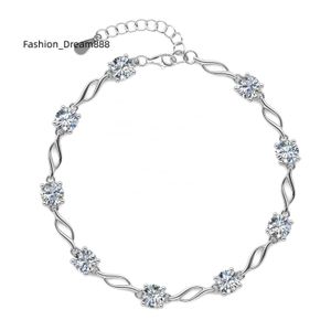 Gioielli GRA Moissanite di vendita caldi con certificato Accessori per bracciale a catena Sier Gioielli da donna Destiny