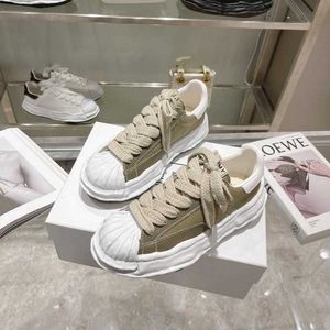 Maison Mihara Yasuhiro Sail Electric Stickerei Segeltuchschuhe Aufgelöste Schuhe MMY Boardschuhe Herren und Damen Dicke Sohle Erhöhte FreizeitschuheOG