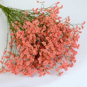 Getrocknete Blumen, Kristallgras, konservierter Blumenstrauß, natürliche rote Rose, rosa, trocken, für Zuhause, Hochzeit, Büro, moderne Hausdekoration