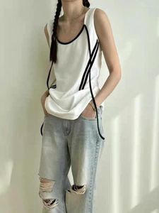 Kvinnors tankar trendiga lapptäcken Loose Tank Top Sweet Cool Y2K Eesthetic Women Streetwear Camisole Fashion Vintage Grunge