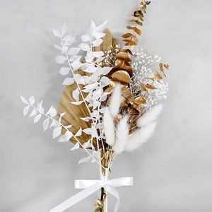 Fiori secchi Erba naturale Fiore Bouquet da sposa Disposizione Sposa Damigella d'onore Piccoli regali di San Valentino Decorativi per la casa