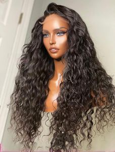 28Inch 150%Density Natural Black Soft Long Brazilian Curly Free Part Glueless Lace Front Wig For Women With Baby Hair Daily Wigs