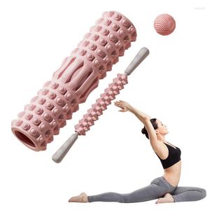 Yoga blockerar fitnessverktyg avkopplande muskelrulle bärbar bar för benkalv backidrottare massage stick gym hem hem