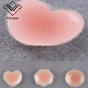 Silicone Nipple Cover Reusable Women Breast Petals Lift Invisible Bra Pasties Bra Padding Sticker Patch Boob Pads Adhesive