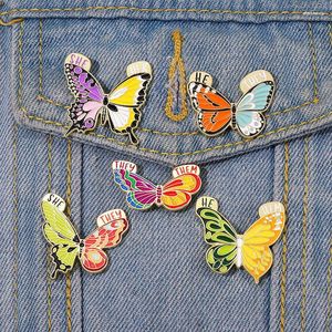 Brooches Lapel Pins Alloy Animal Women's Brooch Personality Trend SHE/THEY Letter Butterfly Badge On Clothes Badges Backpack
