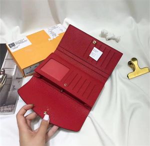 Top quality designer with real leather multicolor coin purse fashion long wallet Card luxury holder printing Versatile classic zipper pocket