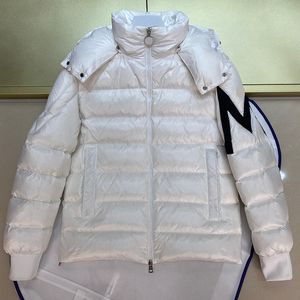 Designer Mens Down Jackets broderade Badge Womens Hooded Ytterkläder Parkas Winter Warm Puffer Jacket Jacketstop