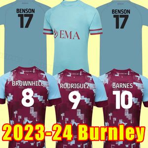 2023 2024 Burn Leys piłka nożna Kompany Benson Zarulli Jay Camiseta de Futbol 23 24 Rodriguez Brownhill Rodriguez Home Away Football Shirt T Mundur treningowy