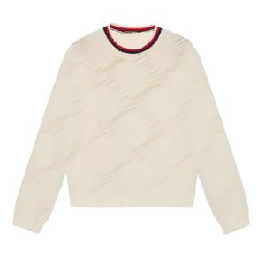 23SS FW Women Sweaters Knits Designer Tops With Letter Hollow Out Milan Runway Designer Crop Top Shirt Vintage Brand High End Elasticity Pullover Jumper Outwear