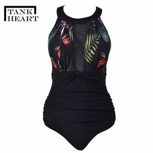 Badebekleidung Tank Heart Sexy Potos Einteilige Anzüge Monokini Plus Size Bademode Frauen Einteiliger Badeanzug Mädchen Badpak Schwimmen Badeanzug Frauen HKD230628