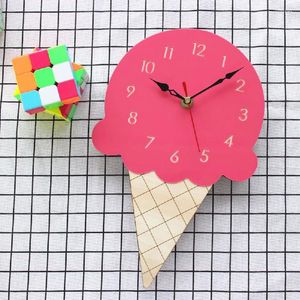 Orologi da parete per la casa Orologio creativo per cartoni animati personalizzato Soggiorno Gelato in acrilico per bambini