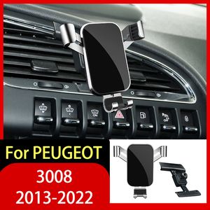 Car Accessories Mobile Phone Holder for PEUGEOT 3008 2013-2019 2020 2021 2022 Gravity Navigation Special Bracket GPS Support