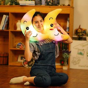 Cushion/Decorative Luminous Cushion Colorful Glowing Plush Doll Led Light Toys Gift For Girl Kids Christmas Plush Light Toys