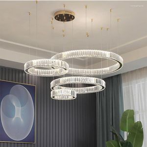 Pendant Lamps Lustre Steel Suspend Light Living Room Led Chandelier Lighting Luminarias Fixtures Modern Luxury Stair Lights