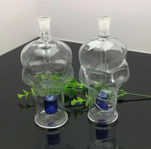 Glasrökrör tillverkar handblåsta vattenpipa bongs transparent skelett glas vatten rökflaska