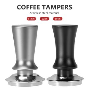 Tampers 51 53 58 MM Coffee Tamper Stainless Steel For Espresso Anti Pressure Deviation Distributor Portafilter Tools Coffee Accesories 230628