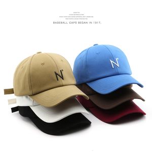 Visors Cotton Baseball Cap for Women and Men Fashion Letter N Embroidered Hat Casual Summer Sun Visor Caps Unisex 230627