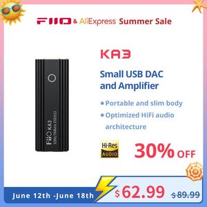 Ohrhörer Fiio Jadeaudio Ka3 Typ C 3.5/4.4 JACK EARPHELE USB DAC -Verstärker DSD512 Audiokabel für Android iOS -Fenster