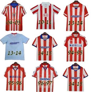 Atleticoes 1994 1995 1996 1997 2003 2004 2005 Retro Soccer Jerseys Home 10 11 13 14 15 F.Torres Vintage Camiseta de Futbol Classic Commemorate Football Shirt Madrids