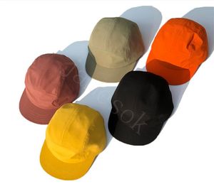 Short Brim hat Nylon quick drying five Panel cap Square Flat visor Cap Anti Sweat Sunscreen 5 panel hat DF253