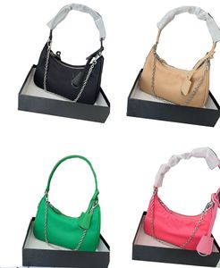 Hochwertige Nylon-Tasche, Designer-Damen-Umhängetasche, Kette, Umhängetaschen für Damen, klassische Cloe-Handtasche, kleine rosa Tasche für Damen, Luxus-Designer-Unterarm-Geldbörsen-Handtaschen