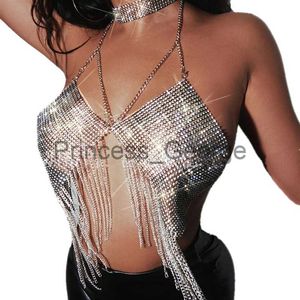 Abiti da festa Backless Strass Crop Top Tee Donna Blusas Corsetto Party Club y2k Canotta Donna Camiseta Mujer Abiti gotici Camicia Camis x0629