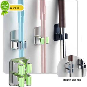 304 Edelstahl Mehrzweck Mopp Haken Wand Organizer Besen Aufhänger Haken Badezimmer Wasserdichte Wand Küche Haken