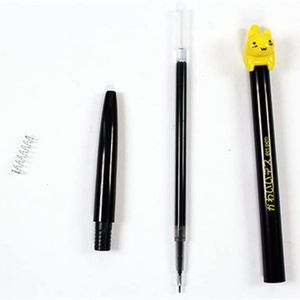 Pens 8 Pcs Cat Dog 0.5mm Novelty Styles Cute Black Ink Gel Pens Writing Pen Set Plastic Creative Gel Pens Kawaii School Supplies