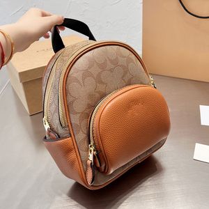 Adorável pacote designer clássico mochila pequena de alta qualidade casual couro ombros coac track bags totes alça de cinto bolsa composta tamanho 25x18cm