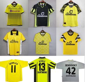 Dortmunds Retro Soccer Jerseys 1988 1989 1994 1995 1996 1997 1998 2000 2001 2011 2012 2013 futebol vintage REUS BorussIa Moller 89 94 95 96 97 98 99 00 01 02 11 12